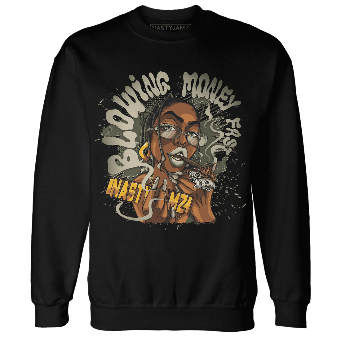 AM-1-Essential-Premium-NastyJamz-Sweatshirt-Match-Blowing-Money-Fast-Girl