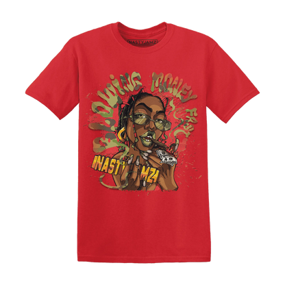AM-90-Dark-Sage-Solar-Red-NastyJamz-T-Shirt-Match-Blowing-Money-Fast-Girl