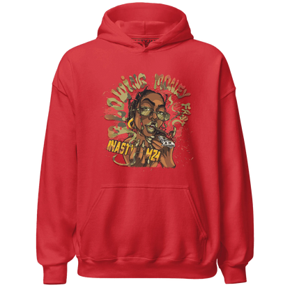 AM-90-Dark-Sage-Solar-Red-NastyJamz-Hoodie-Match-Blowing-Money-Fast-Girl