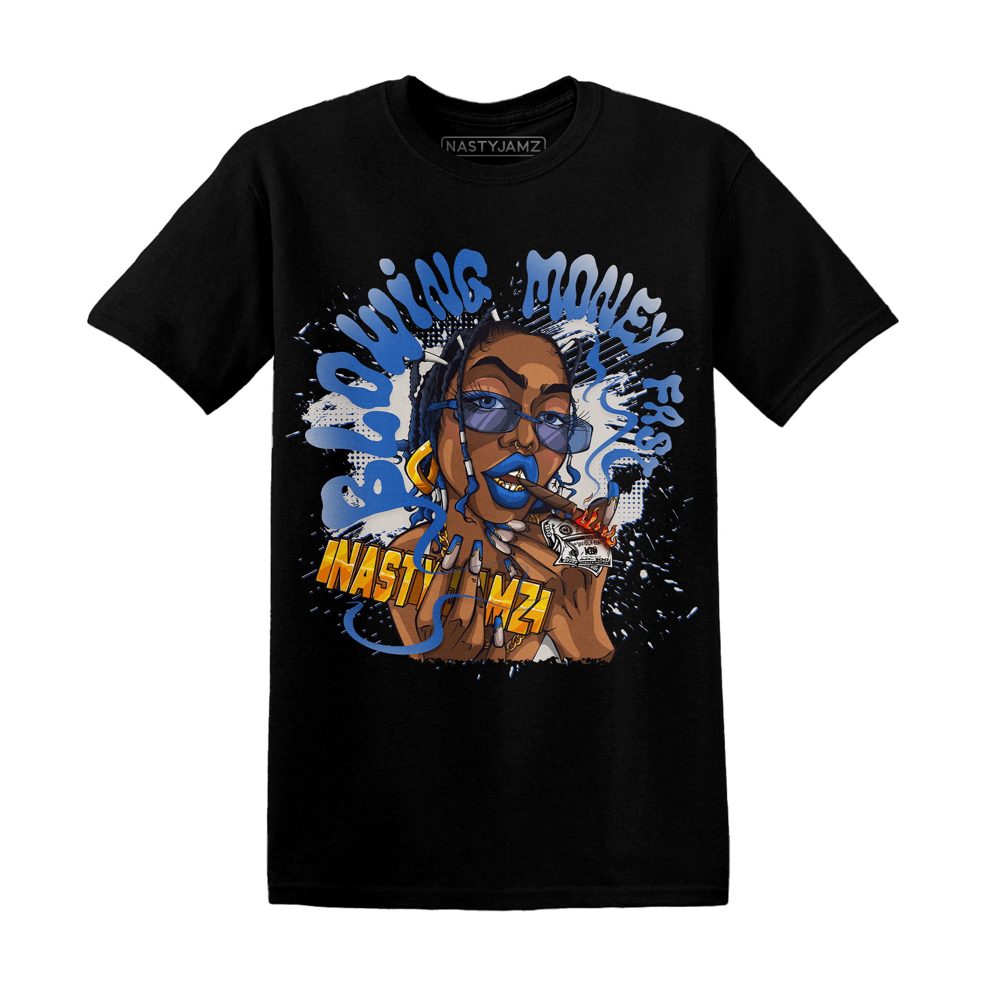 Air Max 1 86 Royal T Shirt Match Blowing Money Fast Girl - NastyJamz