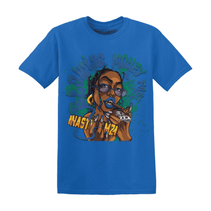 Dunk-Hyper-Royal-Malachite-NastyJamz-T-Shirt-Match-Blowing-Money-Fast-Girl