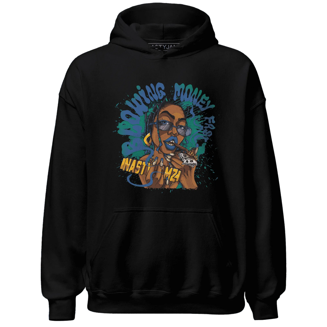 Dunk-Hyper-Royal-Malachite-NastyJamz-Hoodie-Match-Blowing-Money-Fast-Girl