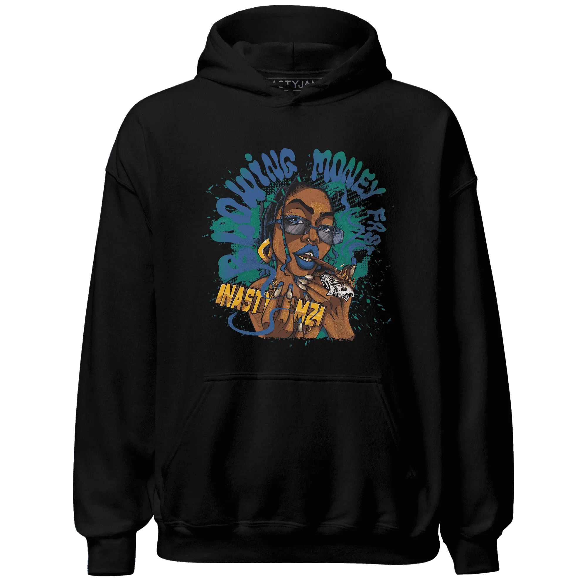 Dunk-Hyper-Royal-Malachite-NastyJamz-Hoodie-Match-Blowing-Money-Fast-Girl