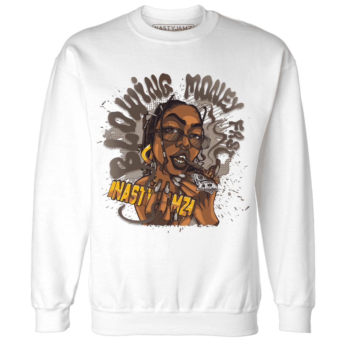 Dunk Low Baroque Brown Sweatshirt Match Blowing Money Fast Girl - NastyJamz