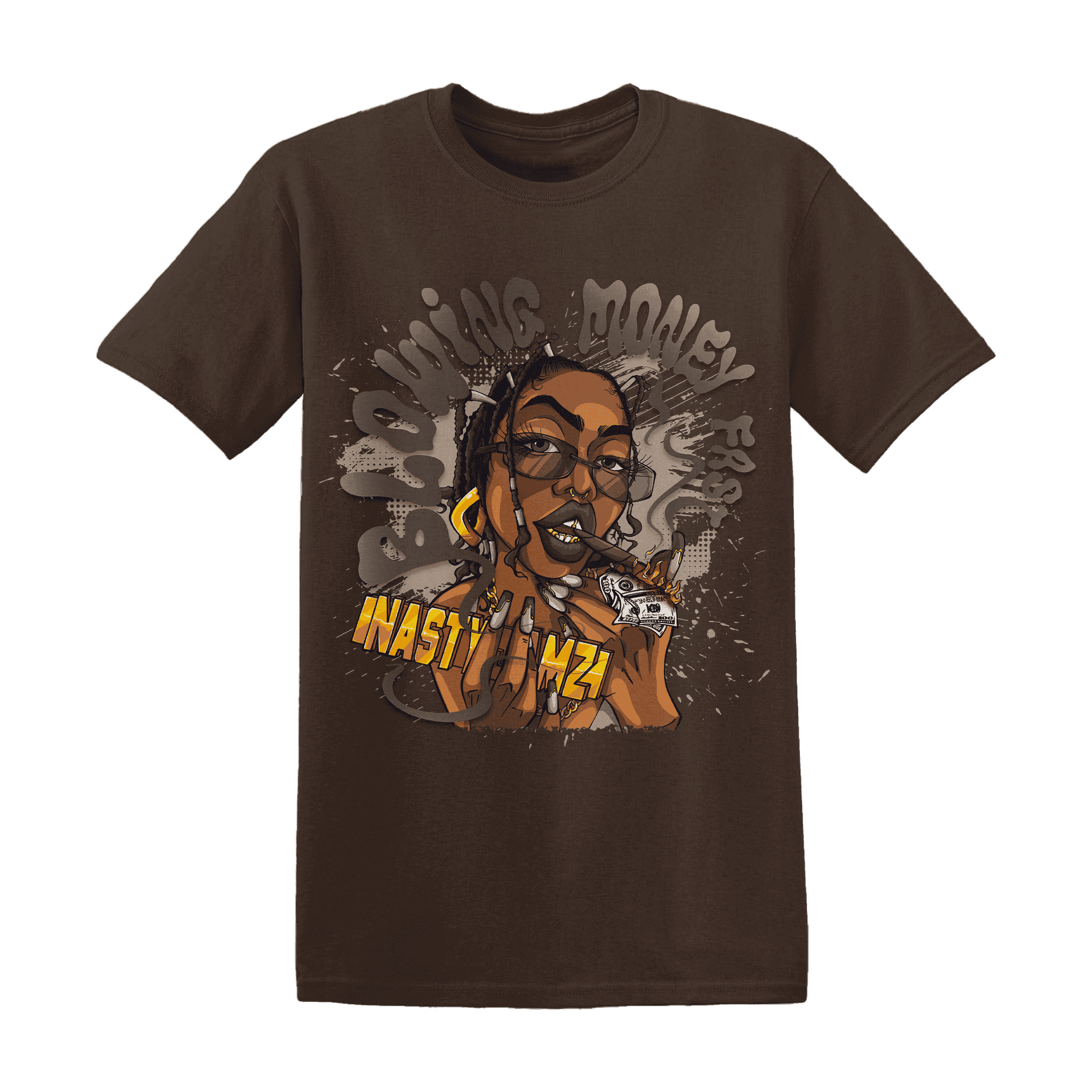 Dunk Low Baroque Brown T Shirt Match Blowing Money Fast Girl - NastyJamz