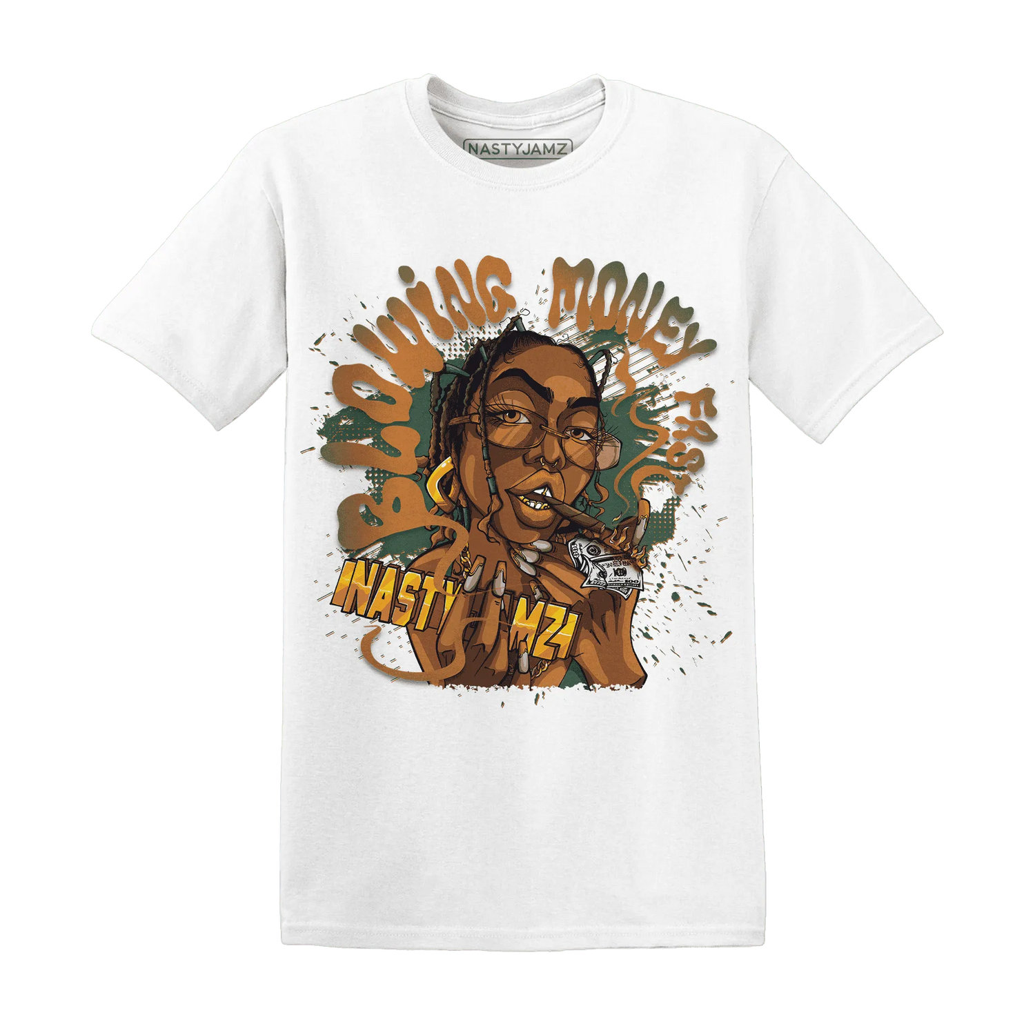 Dunk-Low-Ceramic-NastyJamz-T-Shirt-Match-Blowing-Money-Fast-Girl