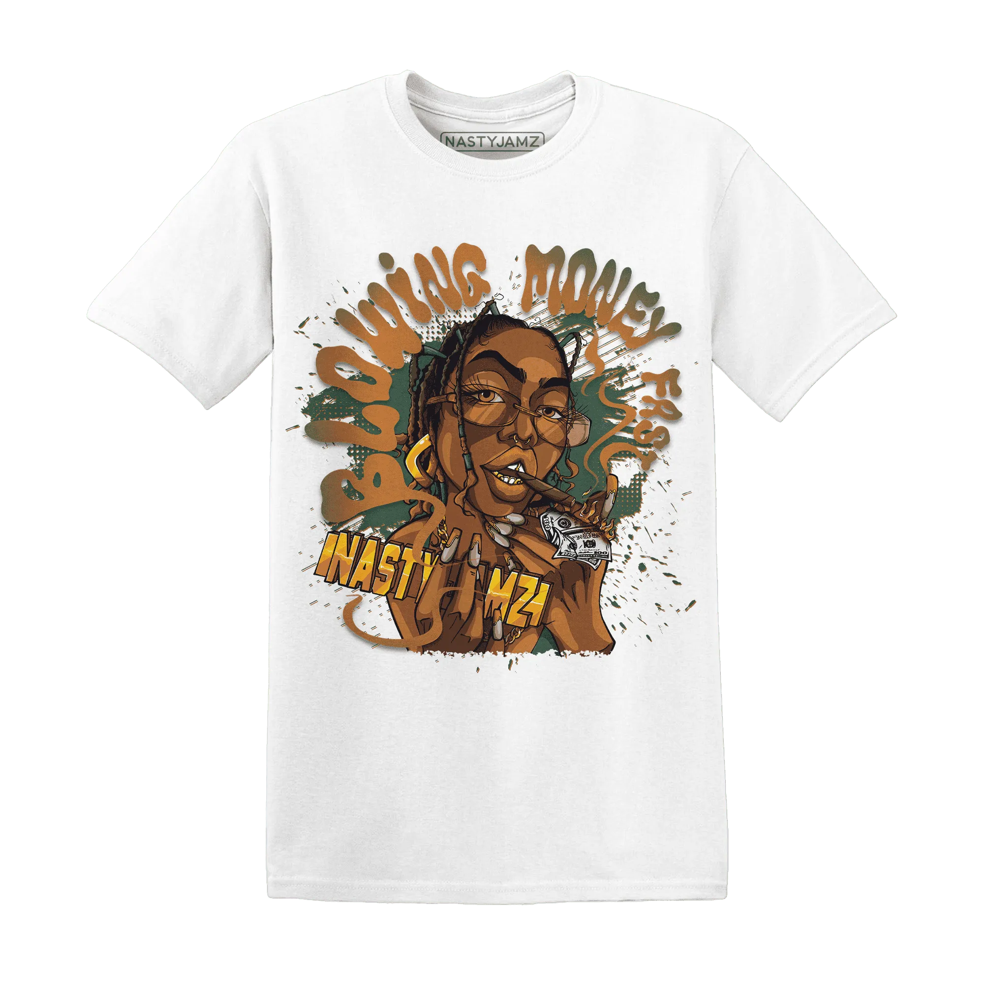 Dunk-Low-Ceramic-NastyJamz-T-Shirt-Match-Blowing-Money-Fast-Girl