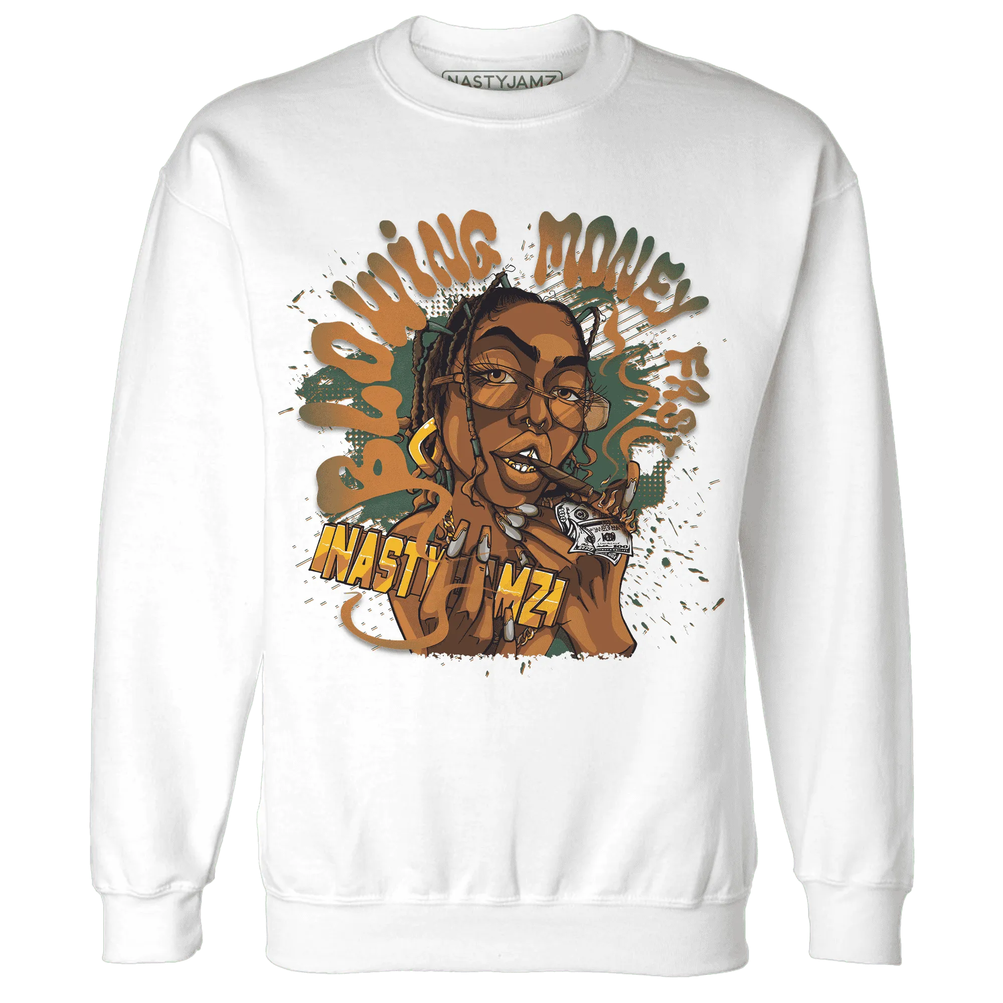 Dunk-Low-Ceramic-NastyJamz-Sweatshirt-Match-Blowing-Money-Fast-Girl