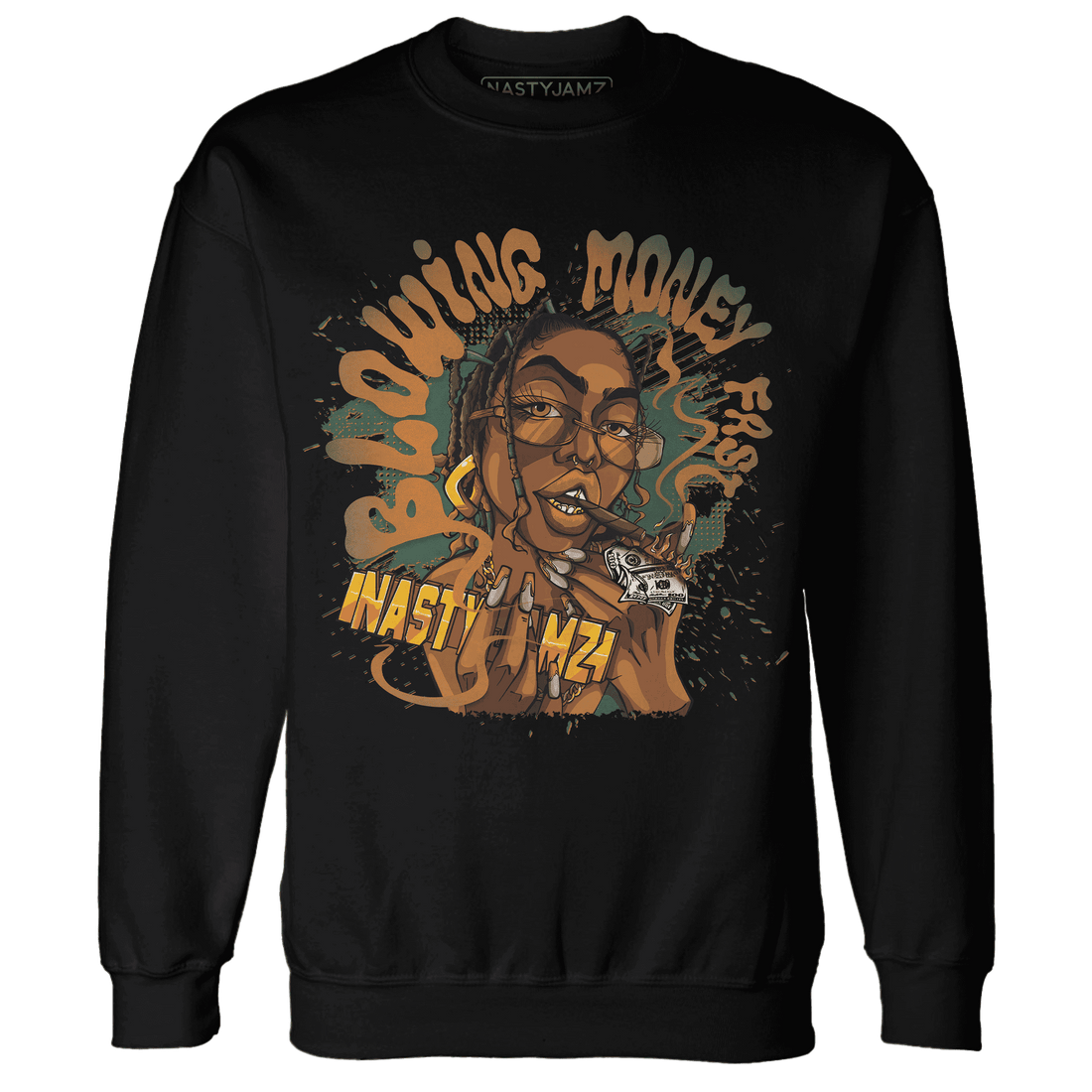 Dunk-Low-Ceramic-NastyJamz-Sweatshirt-Match-Blowing-Money-Fast-Girl