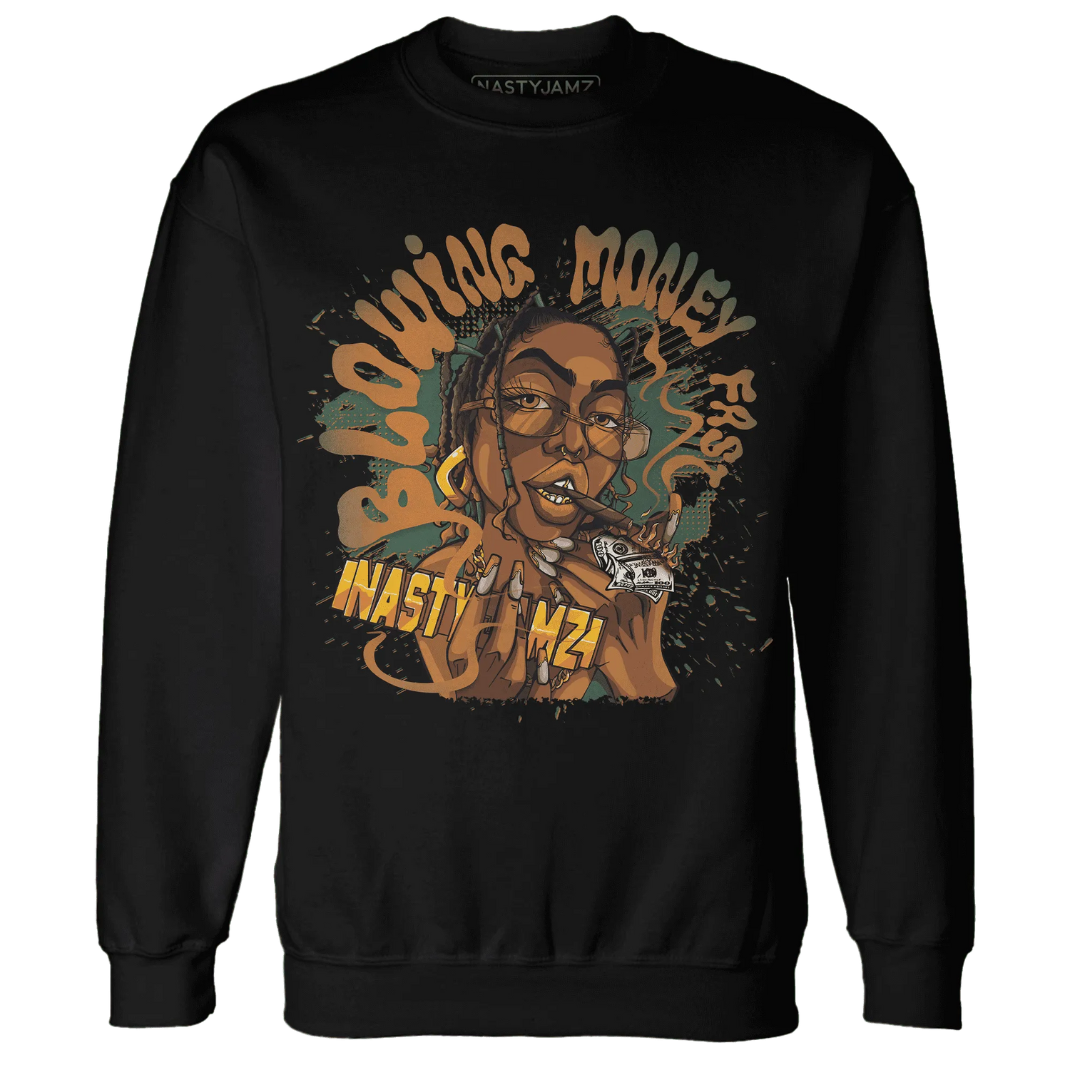 Dunk-Low-Ceramic-NastyJamz-Sweatshirt-Match-Blowing-Money-Fast-Girl