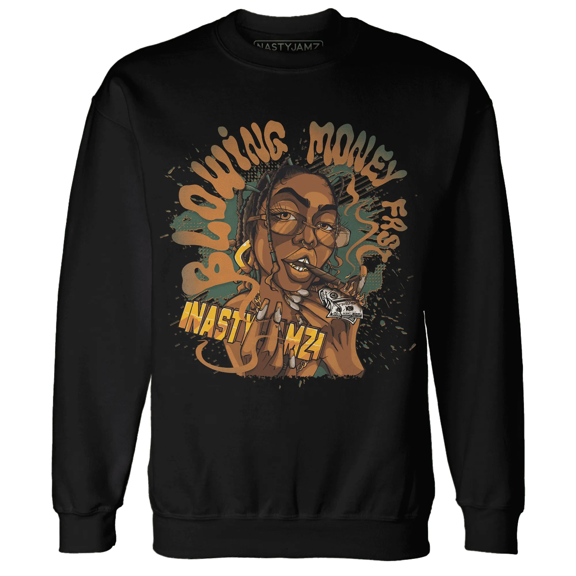 Dunk-Low-Ceramic-NastyJamz-Sweatshirt-Match-Blowing-Money-Fast-Girl