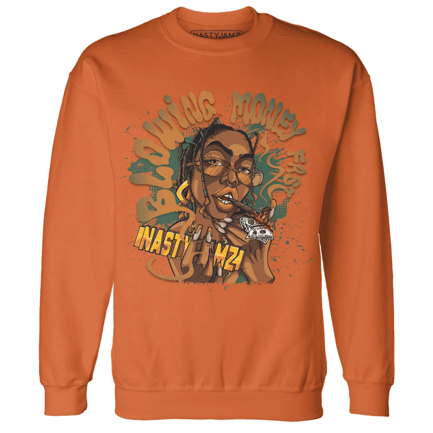 Dunk-Low-Ceramic-NastyJamz-Sweatshirt-Match-Blowing-Money-Fast-Girl