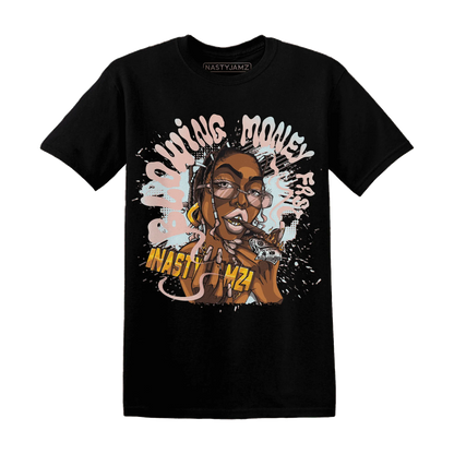 Dunk-Low-Glacier-Blue-Arctic-Orange-NastyJamz-T-Shirt-Match-Blowing-Money-Fast-Girl
