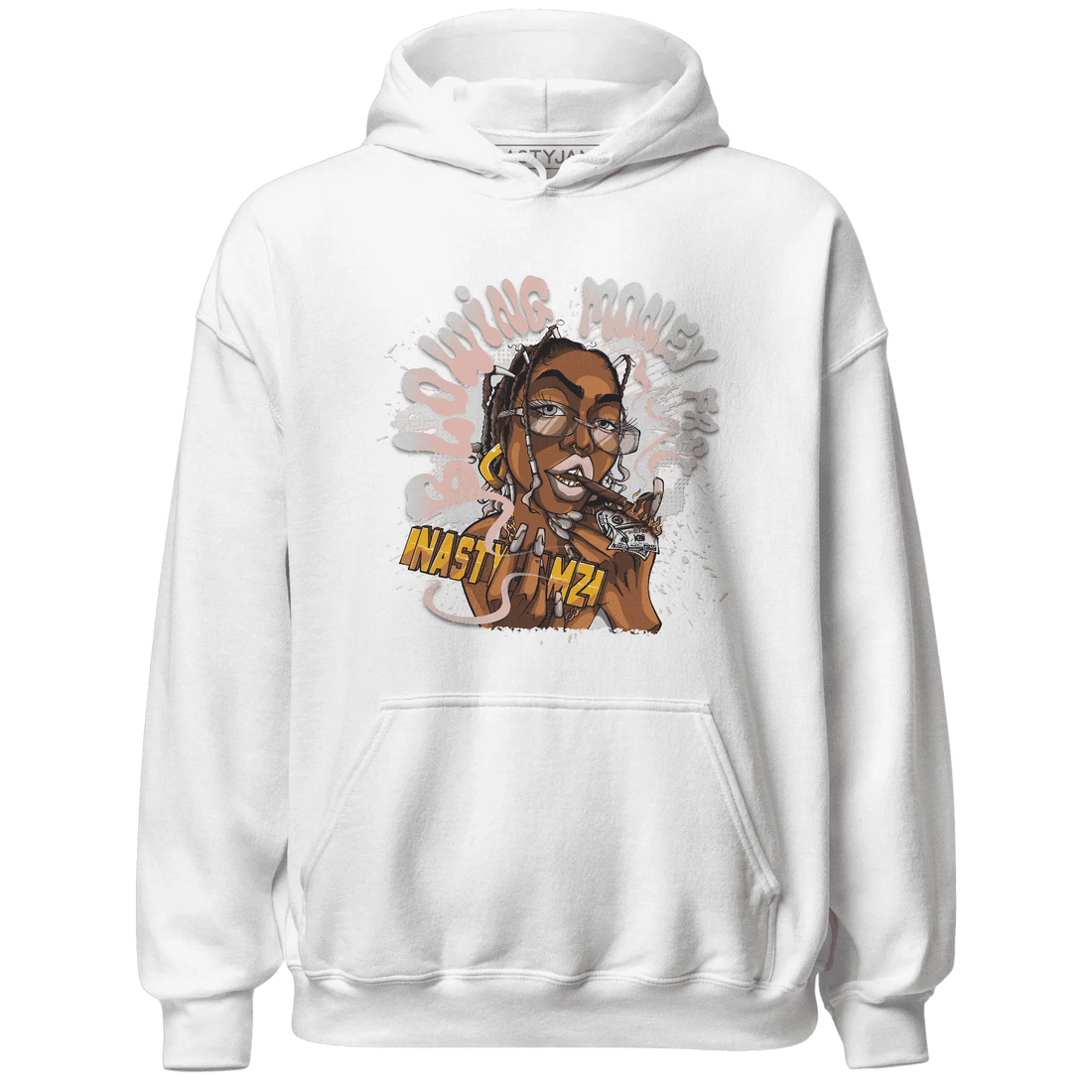 Dunk-Low-Glacier-Blue-Arctic-Orange-NastyJamz-Hoodie-Match-Blowing-Money-Fast-Girl