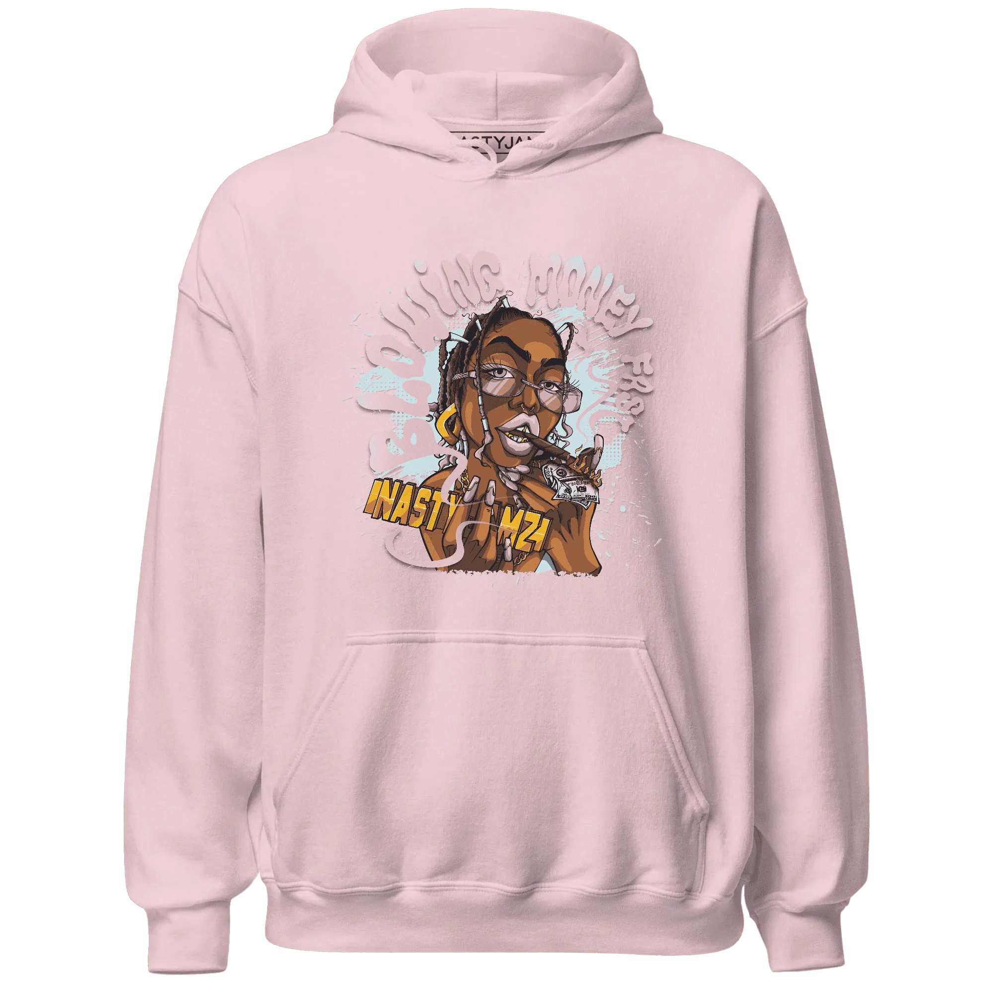 Dunk-Low-Glacier-Blue-Arctic-Orange-NastyJamz-Hoodie-Match-Blowing-Money-Fast-Girl
