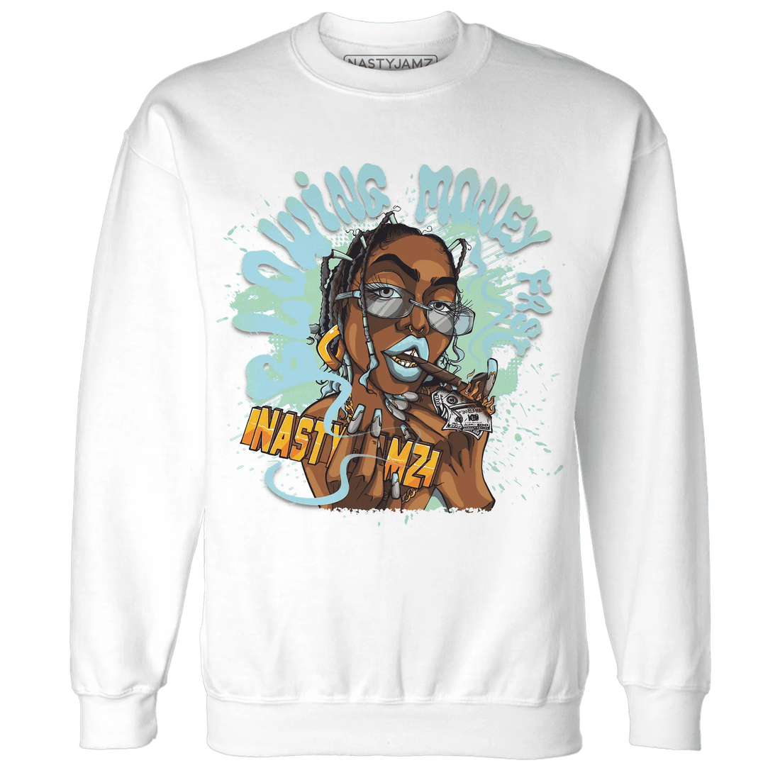 Dunk-Verdy-Visty-NastyJamz-Sweatshirt-Match-Blowing-Money-Fast-Girl