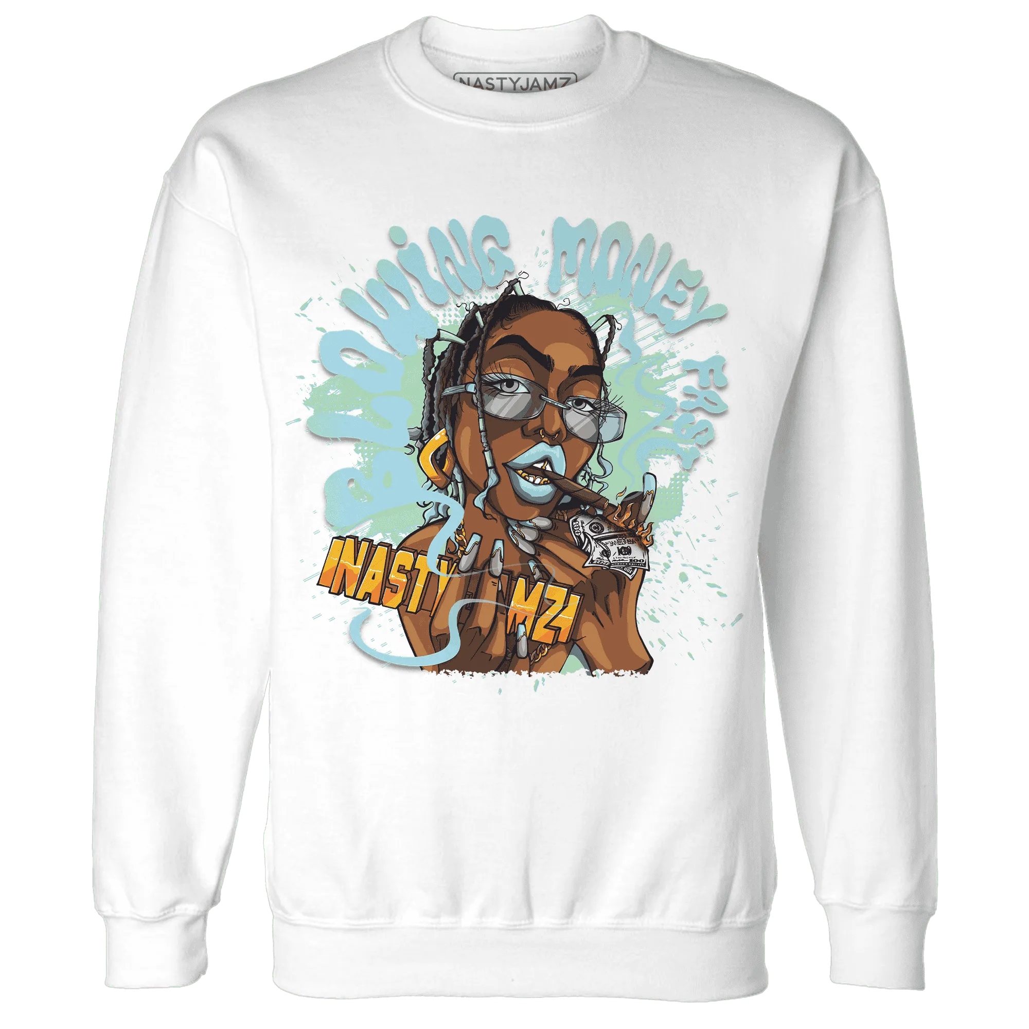 Dunk-Verdy-Visty-NastyJamz-Sweatshirt-Match-Blowing-Money-Fast-Girl