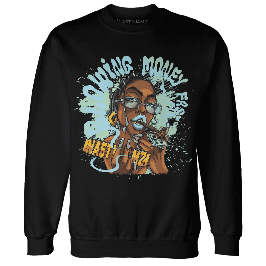 Dunk-Verdy-Visty-NastyJamz-Sweatshirt-Match-Blowing-Money-Fast-Girl