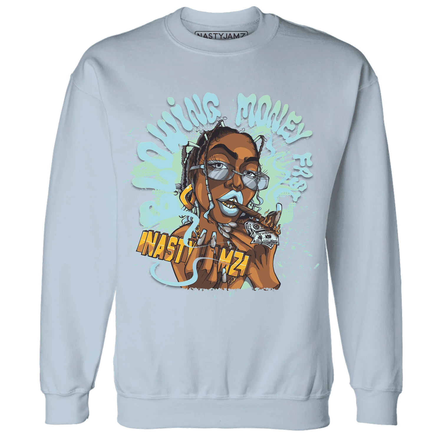 Dunk-Verdy-Visty-NastyJamz-Sweatshirt-Match-Blowing-Money-Fast-Girl