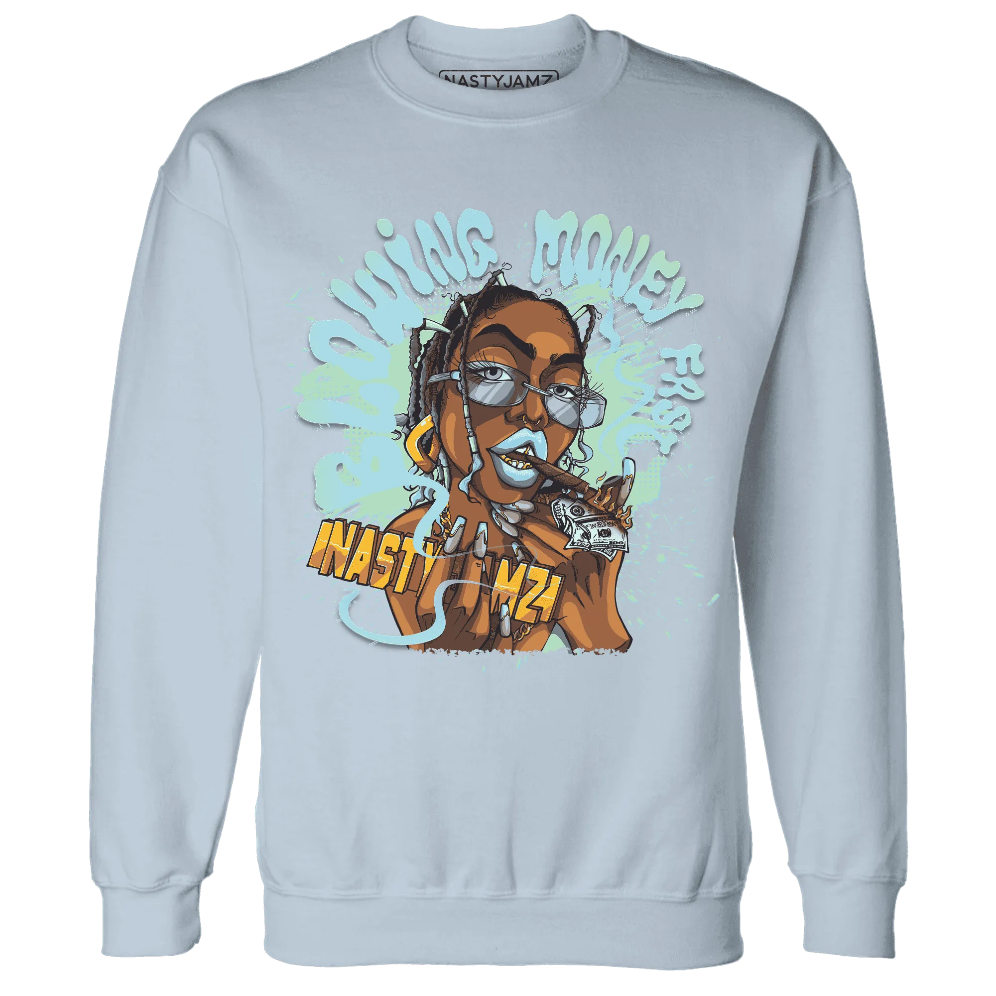 Dunk-Verdy-Visty-NastyJamz-Sweatshirt-Match-Blowing-Money-Fast-Girl