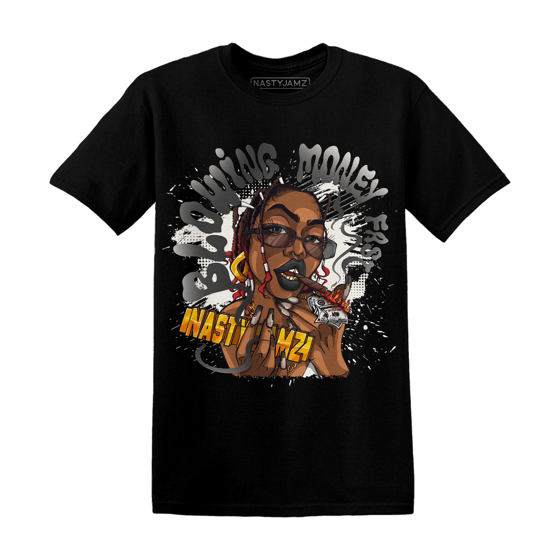 Jumman Jack Universityy Red T Shirt Match Blowing Money Fast Girl - NastyJamz