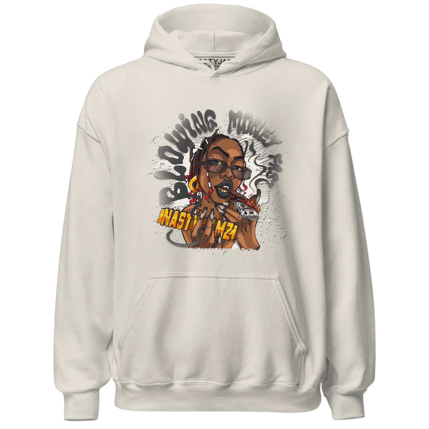 Jumman Jack Universityy Red Hoodie Match Blowing Money Fast Girl - NastyJamz