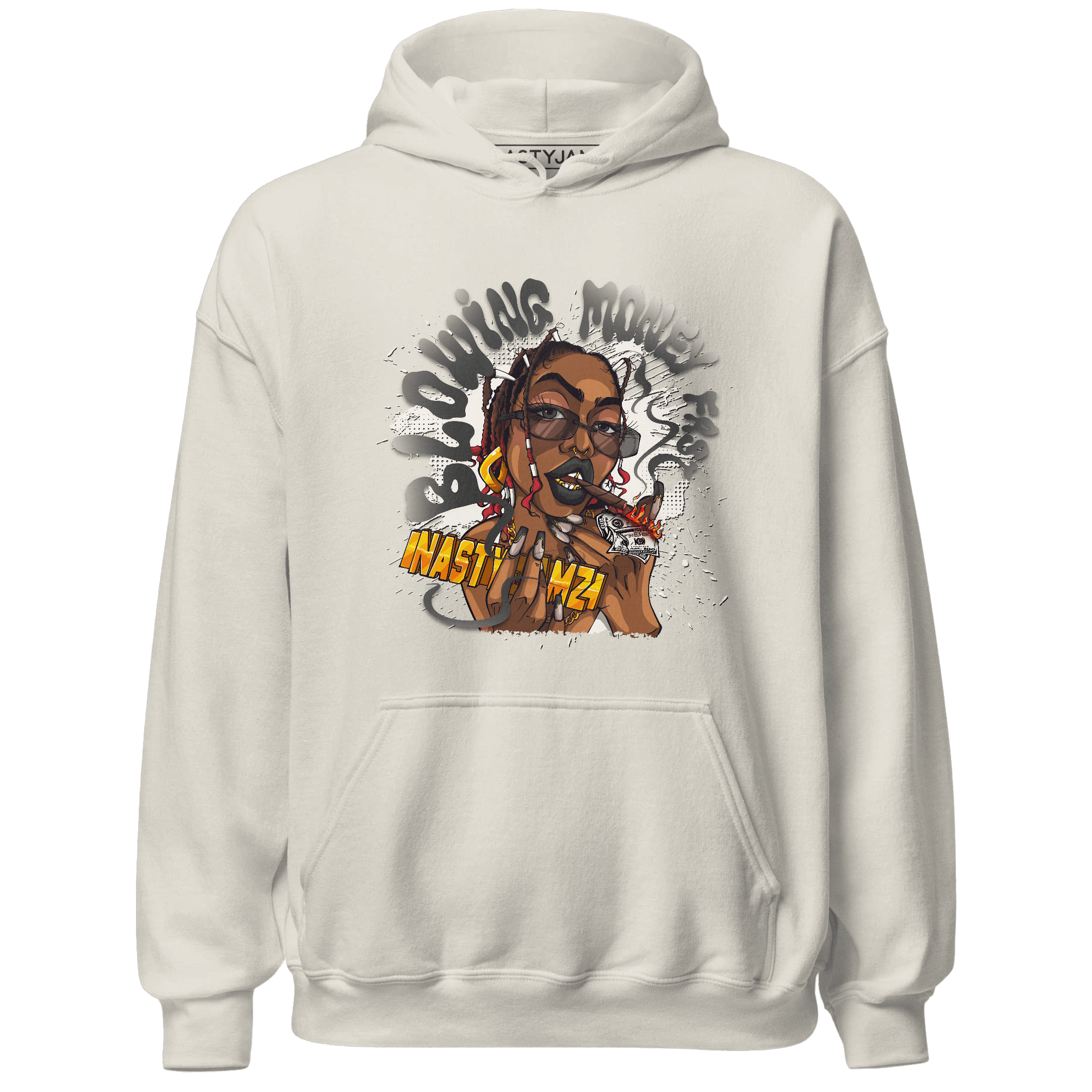 Jumman Jack Universityy Red Hoodie Match Blowing Money Fast Girl - NastyJamz