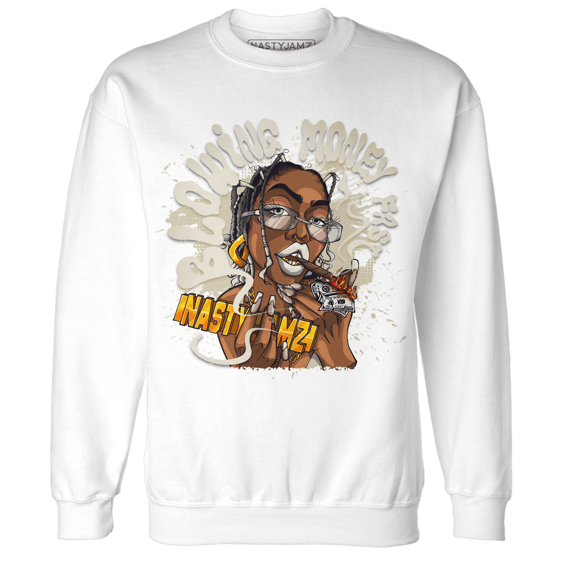 Gratitude 11s Sweatshirt Match Blowing Money Fast Girl - NastyJamz