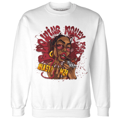 Cherry 12s Sweatshirt Match Blowing Money Fast Girl - NastyJamz