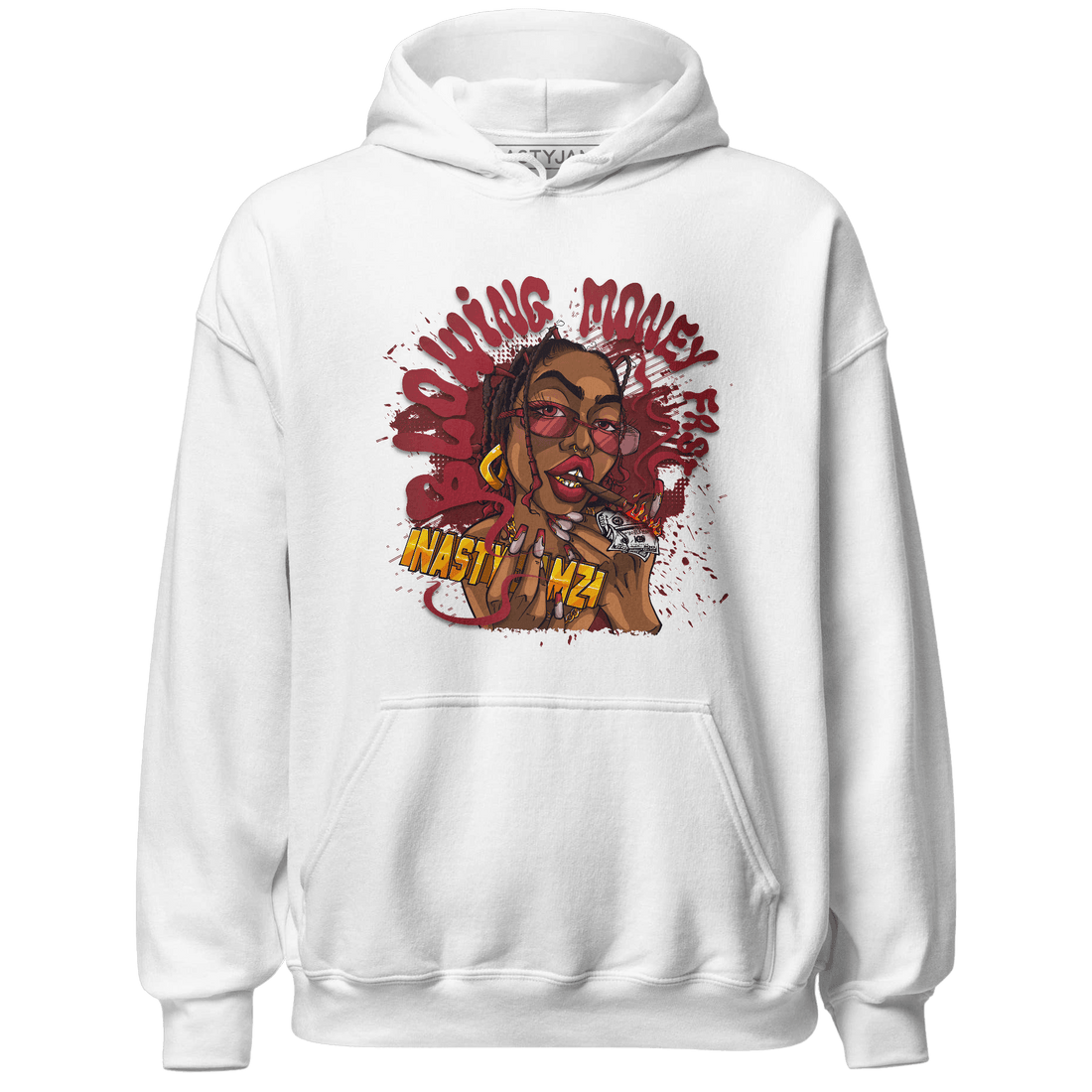 Cherry 12s Hoodie Match Blowing Money Fast Girl - NastyJamz