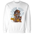 Blue Grey 13s Sweatshirt Match Blowing Money Fast Girl - NastyJamz