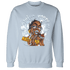Blue Grey 13s Sweatshirt Match Blowing Money Fast Girl - NastyJamz