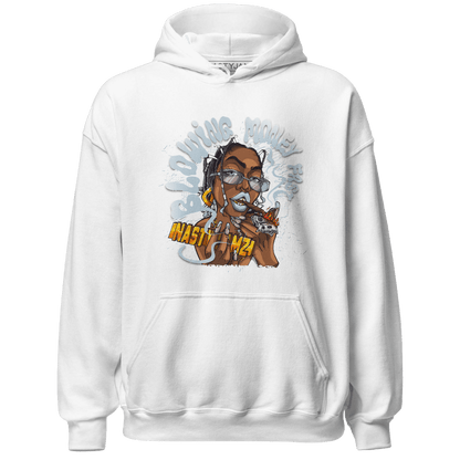 Blue Grey 13s Hoodie Match Blowing Money Fast Girl - NastyJamz