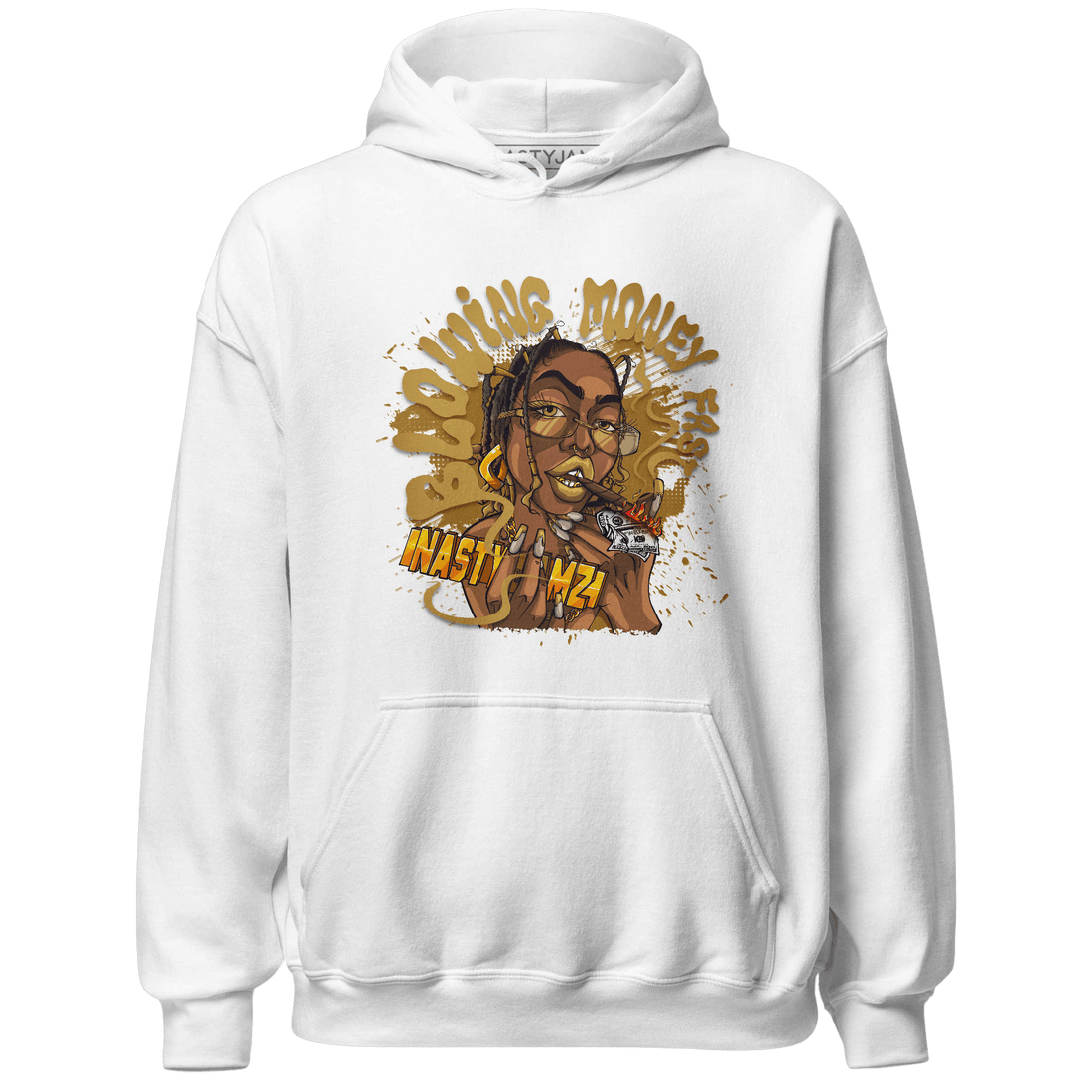 Wheat 13s Hoodie Match Blowing Money Fast Girl - NastyJamz