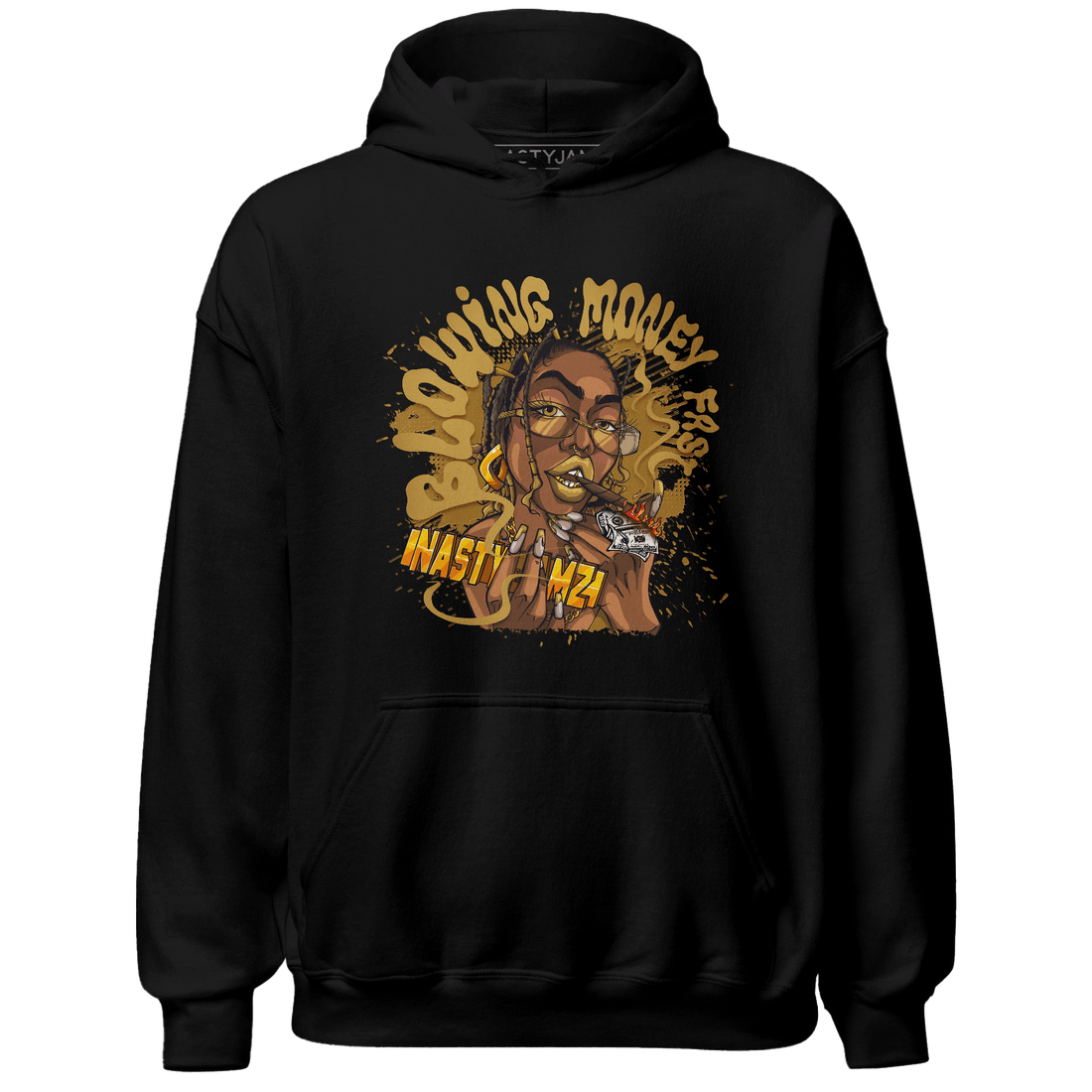 Wheat 13s Hoodie Match Blowing Money Fast Girl - NastyJamz