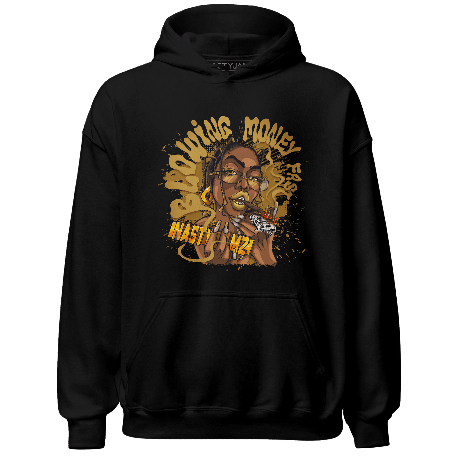 Wheat 13s Hoodie Match Blowing Money Fast Girl - NastyJamz