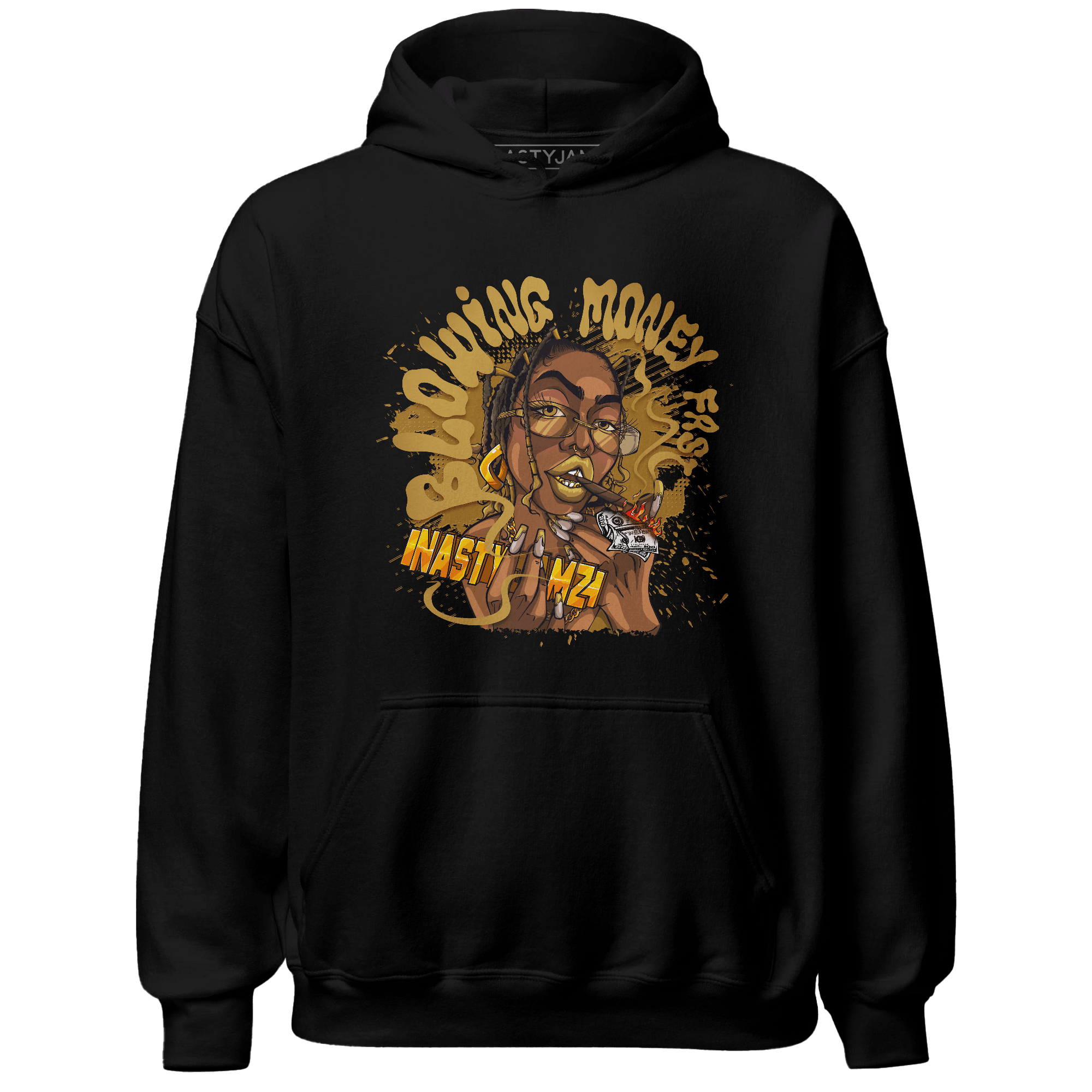 Wheat 13s Hoodie Match Blowing Money Fast Girl - NastyJamz
