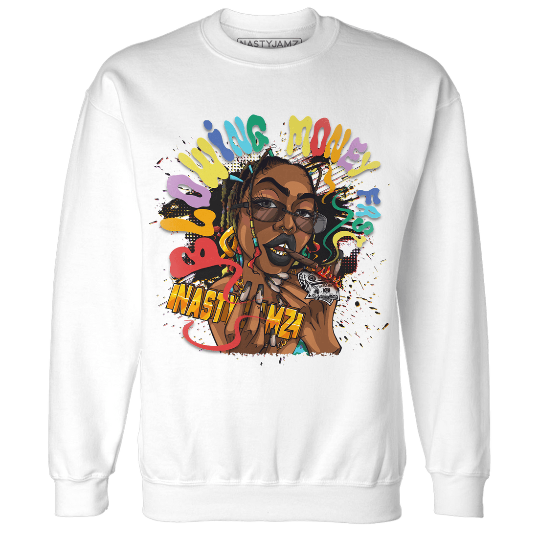 Mid GS Six Championships 1s Sweatshirt Match Blowing Money Fast Girl - NastyJamz