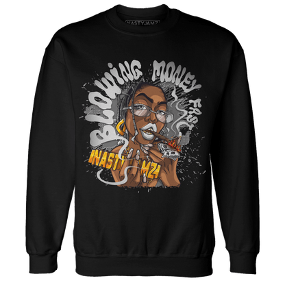 Retro High OG Black White 1s Sweatshirt Match Blowing Money Fast Girl - NastyJamz