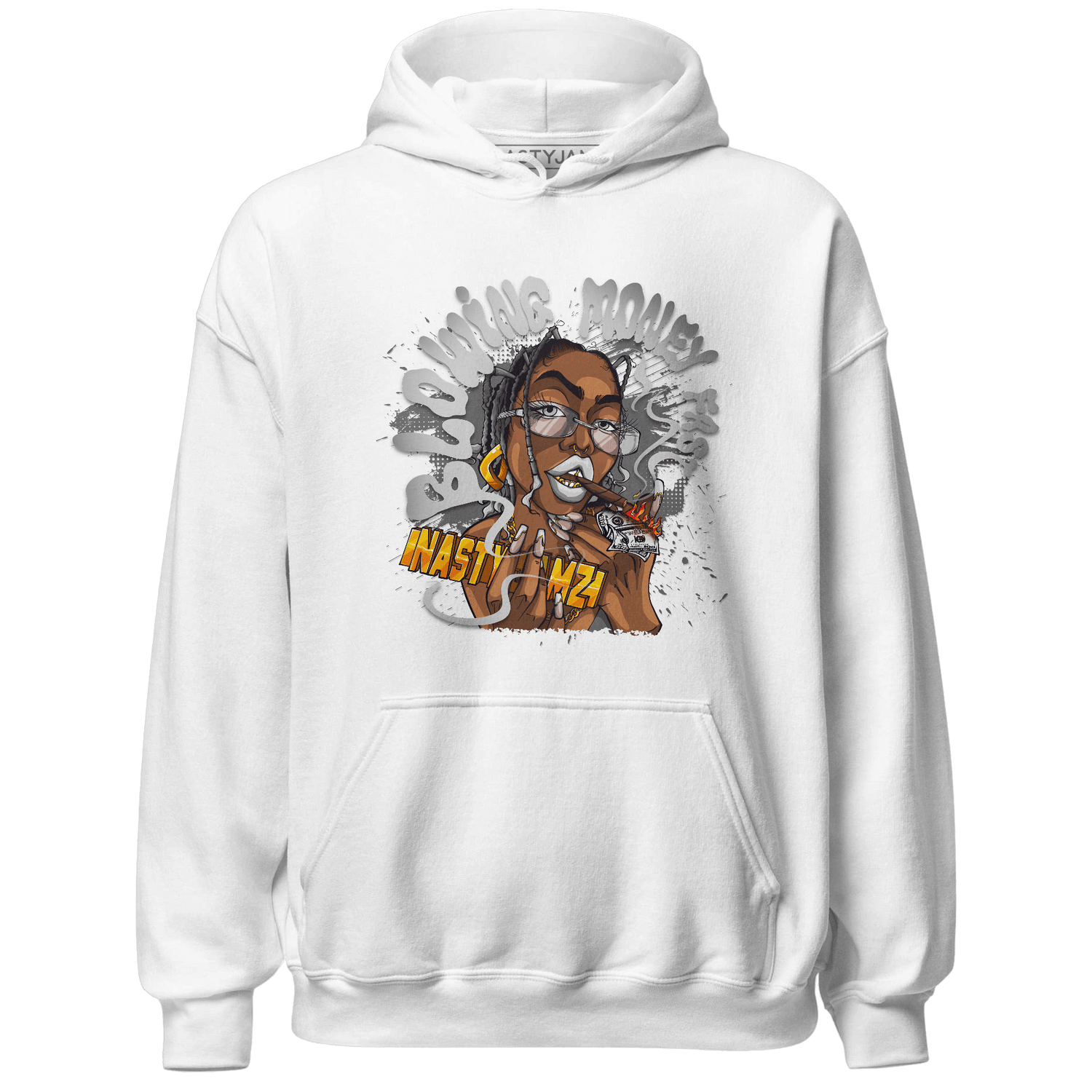 Retro High OG Black White 1s Hoodie Match Blowing Money Fast Girl - NastyJamz
