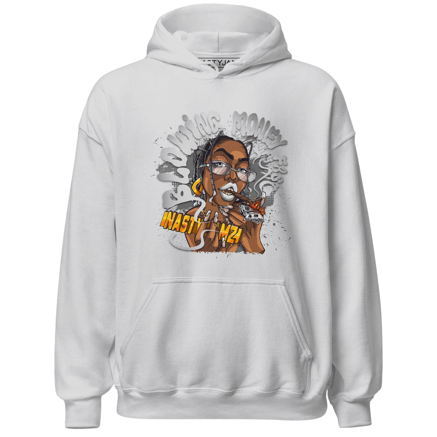 Retro High OG Black White 1s Hoodie Match Blowing Money Fast Girl - NastyJamz