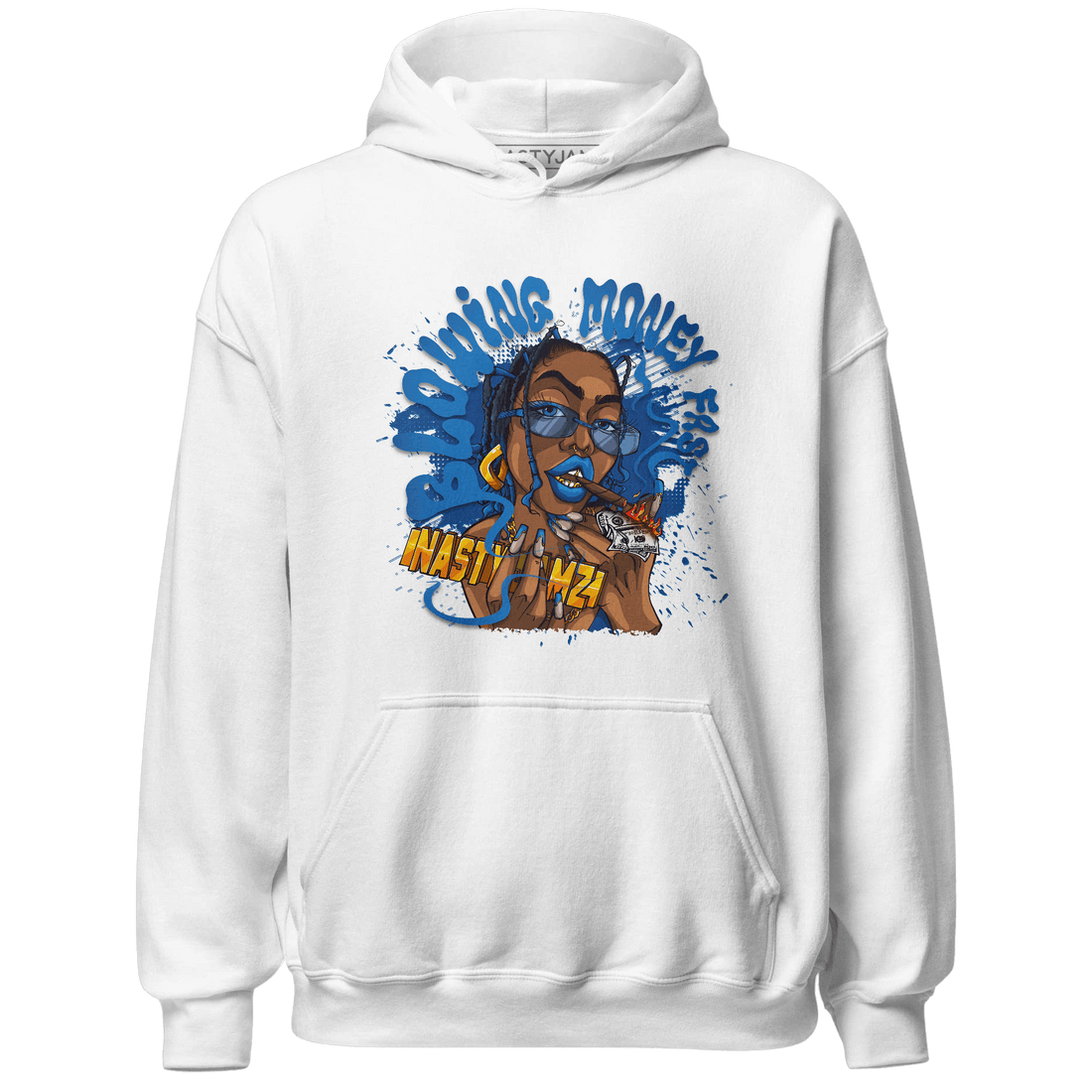 Royal Reimagined 1s Hoodie Match Blowing Money Fast Girl - NastyJamz