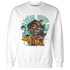 Green Glow 3s Sweatshirt Match Blowing Money Fast Girl - NastyJamz
