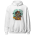 Green Glow 3s Hoodie Match Blowing Money Fast Girl - NastyJamz