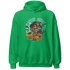 Green Glow 3s Hoodie Match Blowing Money Fast Girl - NastyJamz