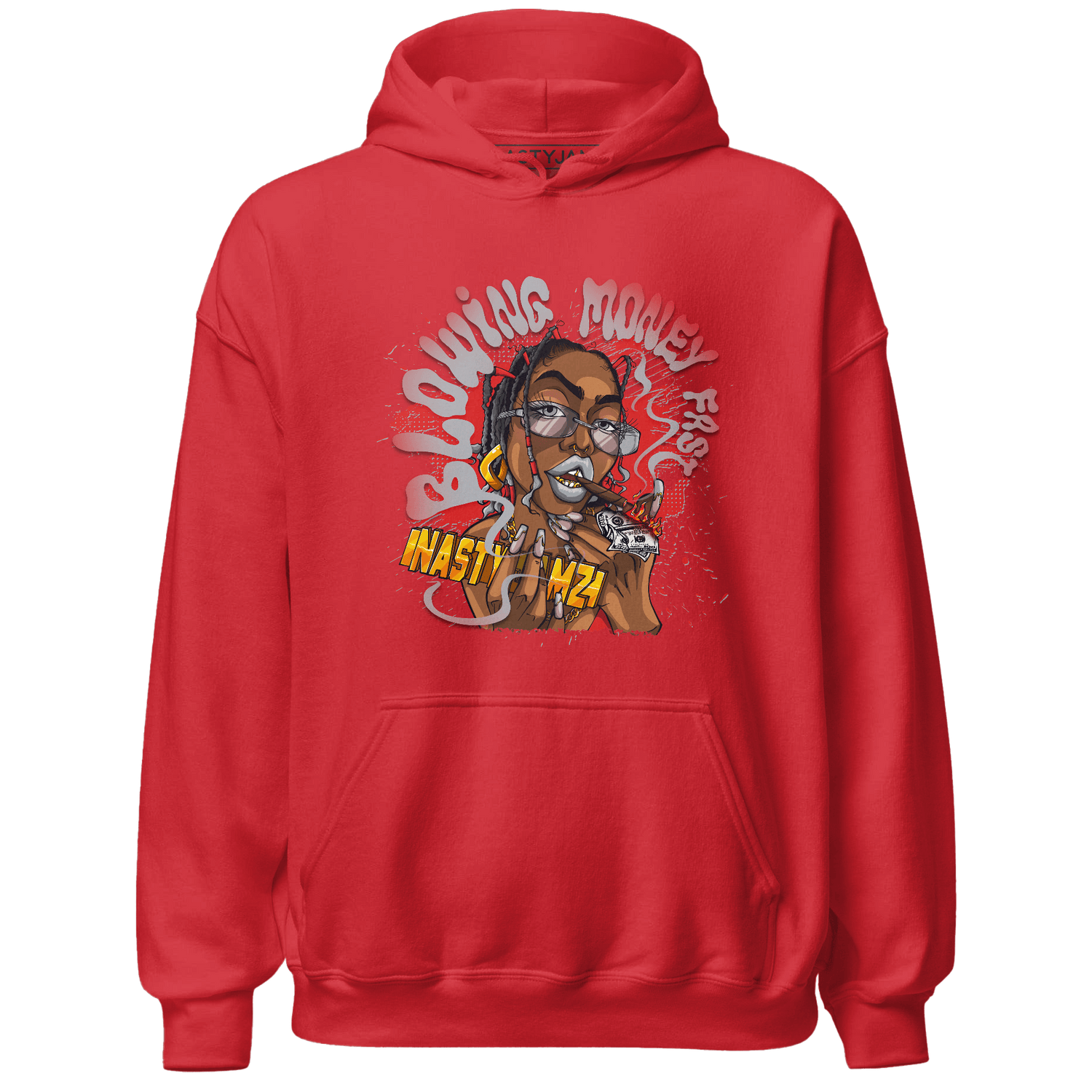 Bred Reimagined 4s Hoodie Match Blowing Money Fast Girl - NastyJamz