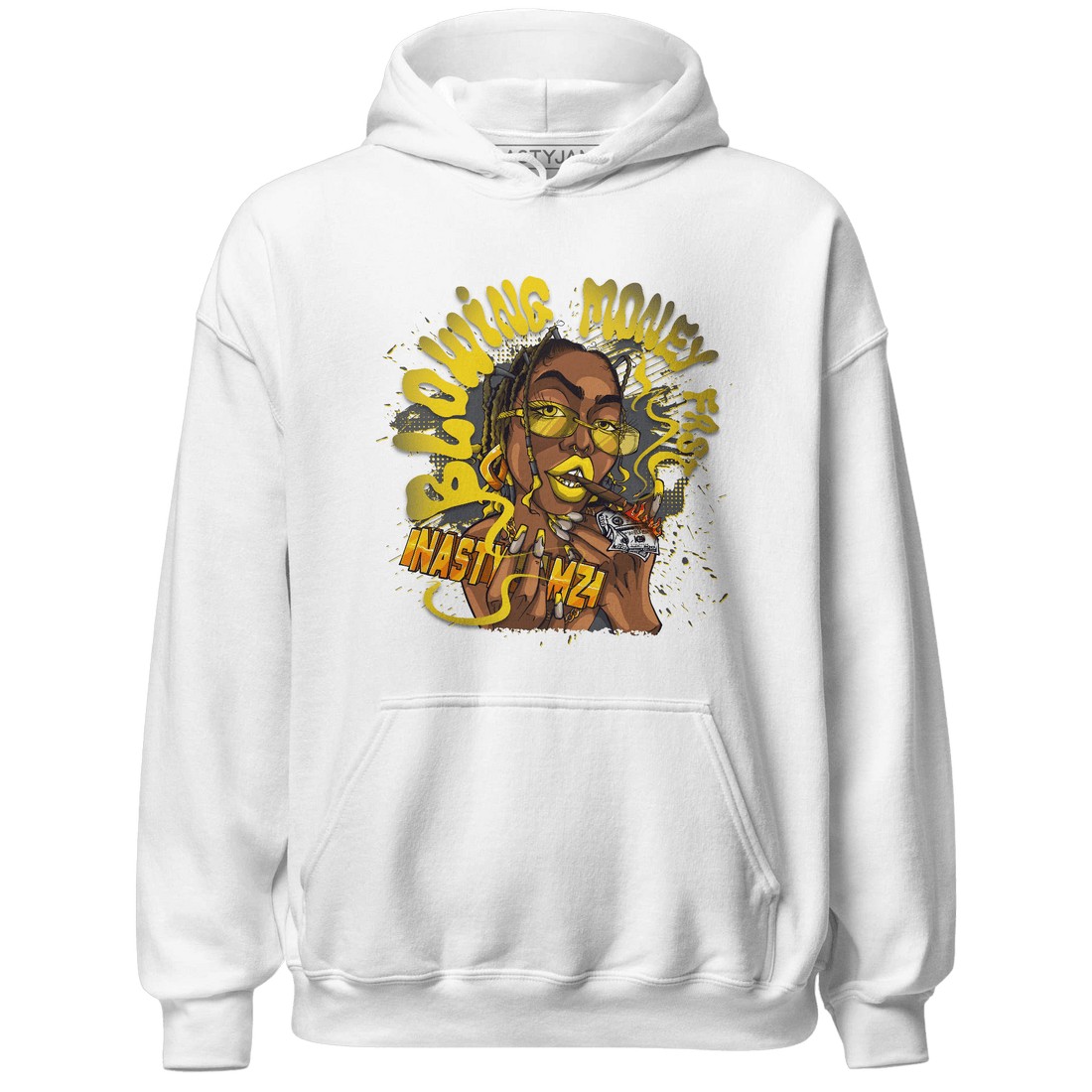 Thunder 4s Hoodie Match Blowing Money Fast Girl - NastyJamz