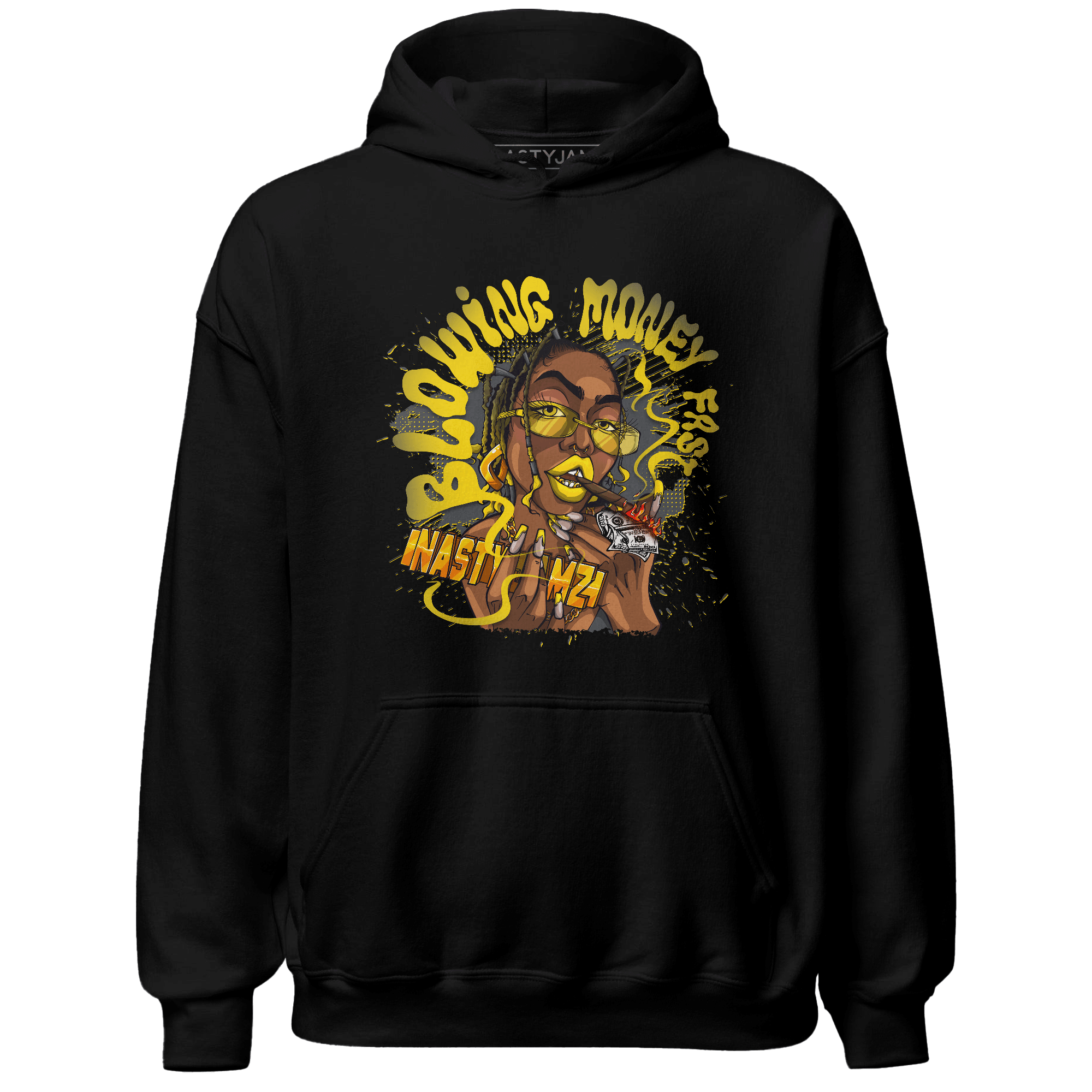 Thunder 4s Hoodie Match Blowing Money Fast Girl - NastyJamz