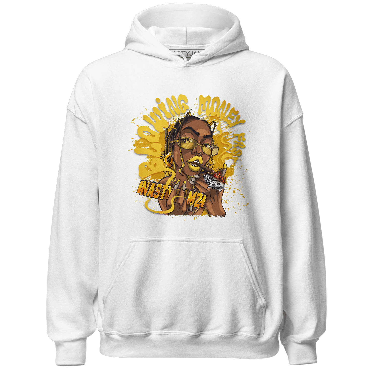 Yellow Ochre 6s Hoodie Match Blowing Money Fast Girl - NastyJamz
