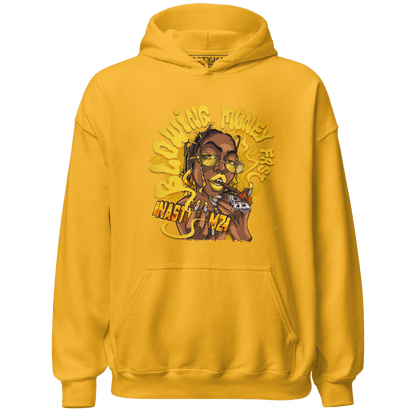 Yellow Ochre 6s Hoodie Match Blowing Money Fast Girl - NastyJamz